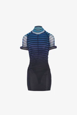 The Short 3D Striped Dress