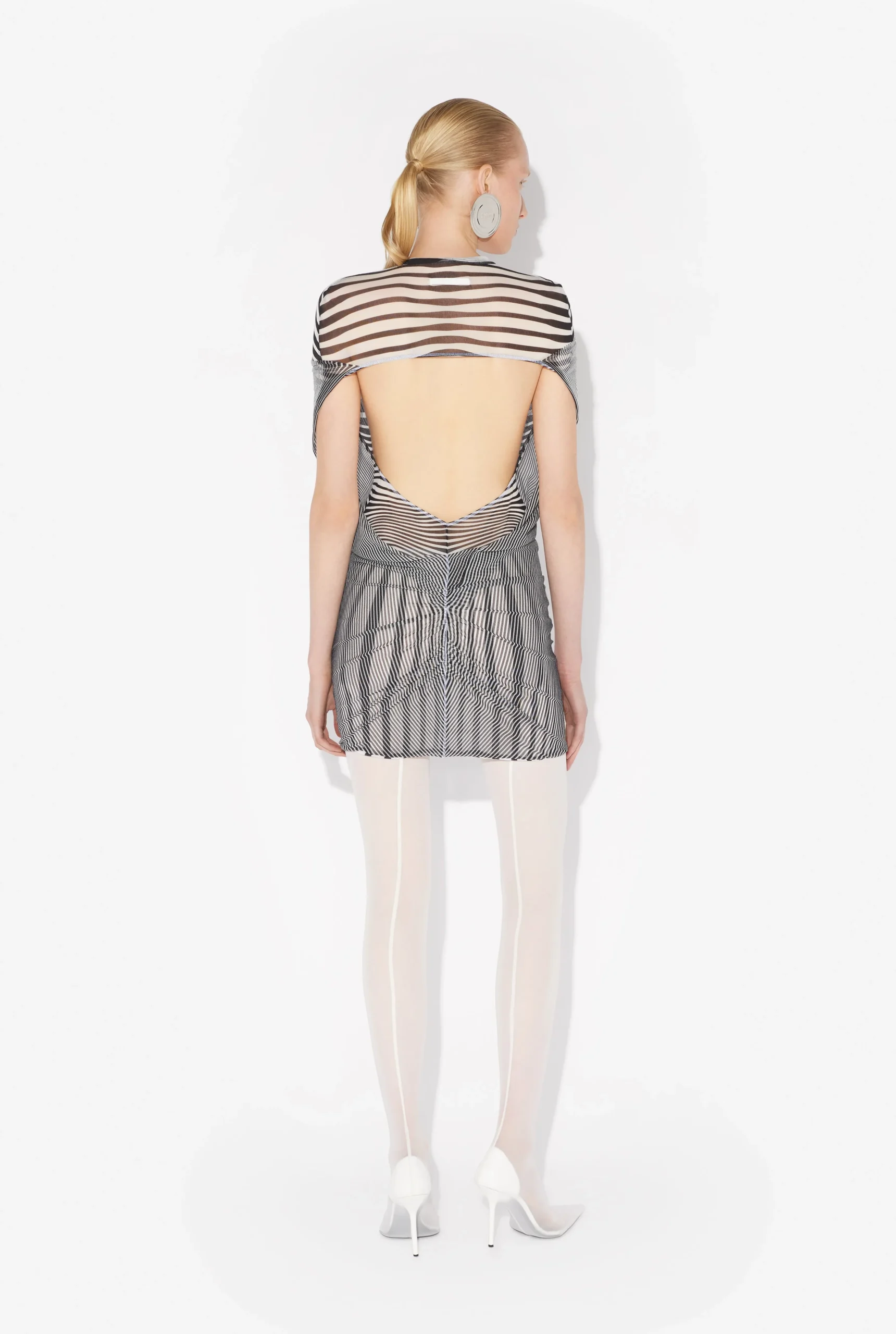 The Short Draped Body Morphing Dress