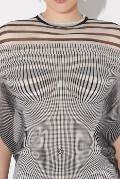The Short Draped Body Morphing Dress