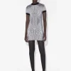 The Short Morphing Pinstripes Jacquard Dress