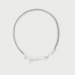 The Silver-Tone Gaultier Safety Pin Necklace