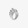 The Silver-Tone Piercing Ring