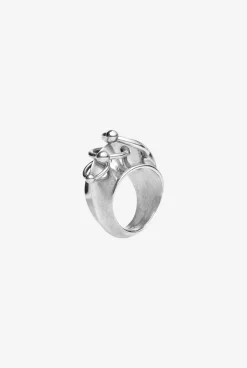 The Silver-Tone Piercing Ring