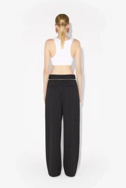 The White Cropped Patch Tank Top