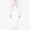 The White Dress with Chevrons